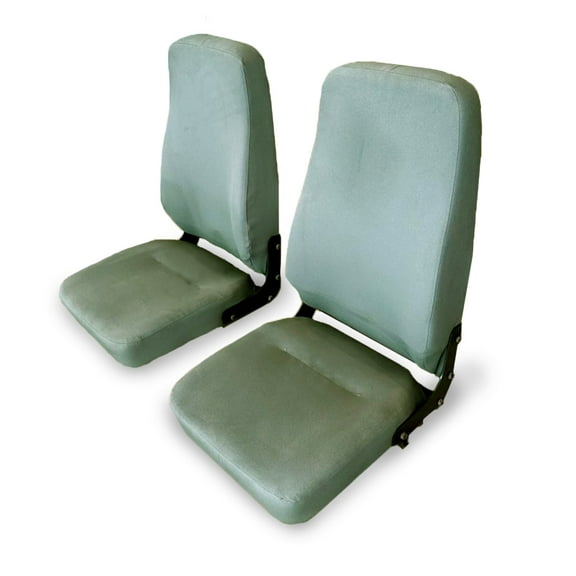 High Back OEM Seats, Green, Compatible with Military Humvee, Set of 2
