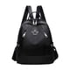 thumbnail image 2 of Mochila de viaje antirrobo para mujer | Bolso de hombro de nailon repelente al agua | Diseño convertible con múltiples compartimentos | Ligero Gran Capacidad | 12.2x11x5.5in | Negro, 2 of 8