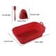 thumbnail image 2 of Cesta de silicona para freidora de aire, bandeja reutilizable para horno, utensilios para hornear, Pizza, pollo frito, revestimientos para Herramientas y accesorios para hornear 3 piezas/rojo Toystoory HA083592-06, 2 of 6