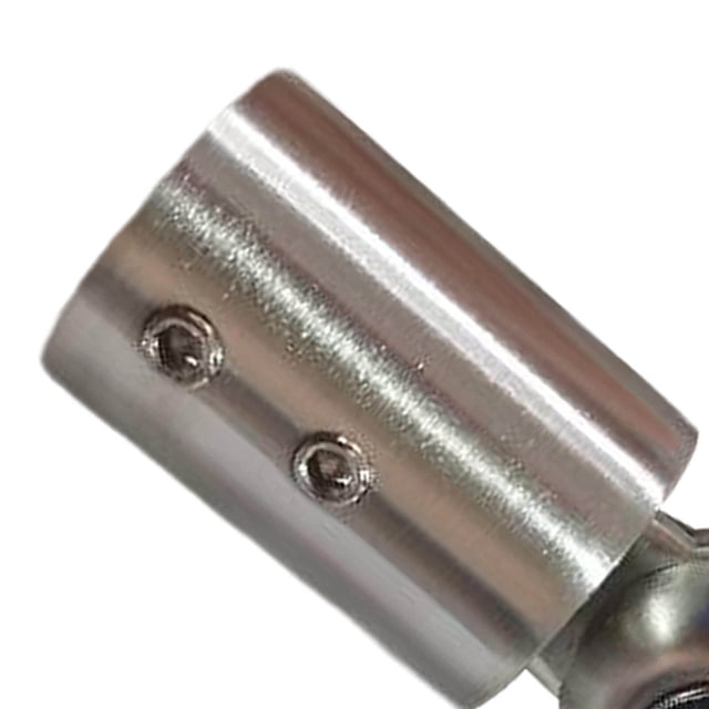 kurtrusly Rod Connector Curtain Rod Stainless Connector Hinged Steel Shower Room Adjustable for Window brushed