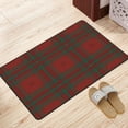 thumbnail image 3 of DouZhe Christmas Grid Rugs Doormat, Non-Slip Machine Washable Carpets Floor Door Mat , 36" x 24", 3 of 6