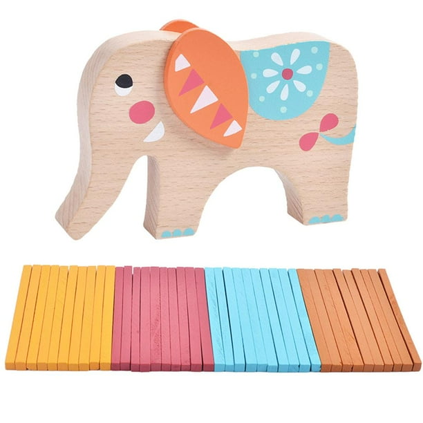 de loques de Apilamiento de de , de Juguetes de Palos Apilables para Niños Y para Niños CUTICAT Juguete de equilibrio de madera