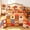 Fall Patchwork, variant on Bleum Cade 3 Pieces Fall Pumpkin Queen Quilt Set ,Autumn Harvest Maple Leaves Bedding Set,Soft Lightweight Thanksgiving Decor Coverlet Set for Queen Bed,(Brown,90"x 90")