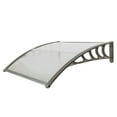 thumbnail image 6 of Barara King Sunshade Shelter, Outdoor Window Door Awning Deck Canopy, 100 x 96 Household Application Door & Window Awnings Gray Holder, 6 of 15