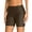 Brown, variant on Alove Women's Solid Stretchy Swim Shorts With Pocket High Rise Swimsuit Trunk