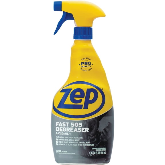 2PC Zep Fast 505 Cleaner & Degreaser, Lemon Scent, 32 oz Spray Bottle