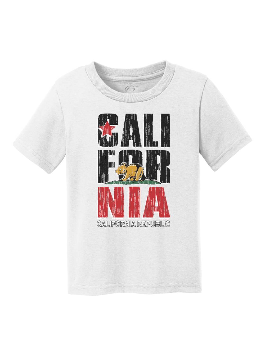 T-Shirt à Manches Courtes pour Enfants California Republic Bear Cub - Blanc - S