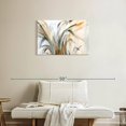 thumbnail image 2 of Elephant Stock Abstract Deluge Wall Art - Horizontal Canvas Wall Art - Living Room Wall Decor - Floral And Botanical Canvas - White And Gray Decor By Jill Martin - 30" x 20", 2 of 4