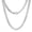 7 MM Silver, variant on Italian Solid 18k Gold Over 925 Sterling Silver Chain Necklace for Men Women, 3.5mm, 5mm Diamond Cut Cuban Link Chain, Sturdy & Shiny & Not Easy to Fade & Comfortable 16 18 20 22 24 26 Inch