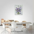 thumbnail image 4 of Farmhouse Lavender Bathroom Flower Decor Wall Art Just Breathe Rustic Hummingbird Floral Purple Pictures Wall Decor Canvas Painting Prints Artwork Home Decorations Framed for Bedroom 12"x16", 4 of 6