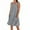 Dark Gray, variant on Horkkom Sleeveless Dress for Women Summer Crew Neck Mini Dresses Casual Solid Color Beach Sundresses with Pockets Red 2XL