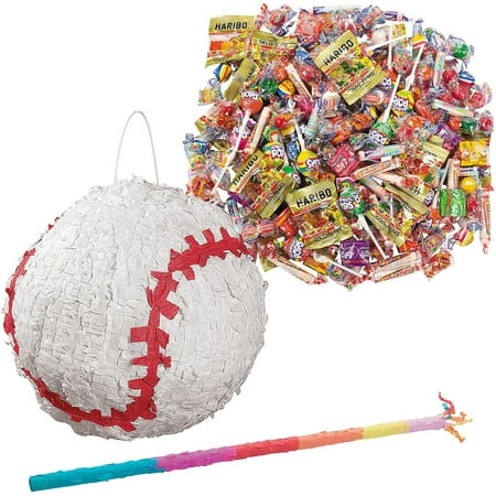 Baseball Piñata Kit - 208 Pc