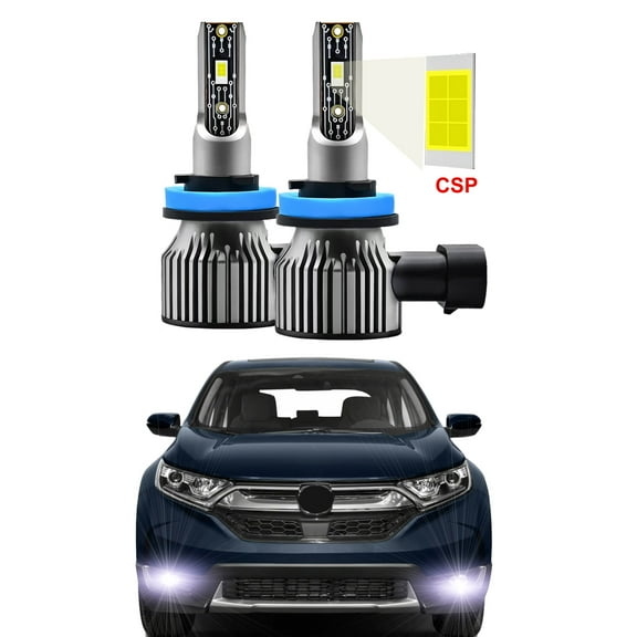 2pcs LED Fog Lights Fits For Honda CR-V 2007-2021 6000K White Fog LED Bulbs