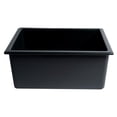 thumbnail image 4 of Pemberly Row Black 24" x 18" Fireclay Undermount/Drop In Fireclay Kitchen Sink, 4 of 9