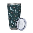 thumbnail image 2 of KLL Cute Turtle Print 40oz Stainless Steel Insulated Car Cup with Spillproof Lid - Keep Your Drink Hot or Cold on the Go-Straw Three-piece Set, 2 of 8