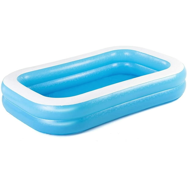 Bestway 54006 Family Blue 8 Foot Rectangular Inflatable Pool - Walmart ...