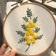 thumbnail image 2 of veasfak Cross Stitch Stamped Embroidery with Embroidery Hoop - Flower CD005, 2 of 9