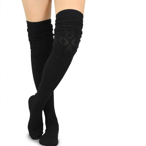 TeeHee Socks - Teehee Women's Fashion Extra Long Cotton Thigh High ...