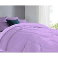 thumbnail image 4 of 3 Piece Luxury U Shape Pattern Comforter By D.N.G. BEDDINGS Set Premium Super Soft, 1000 Thread Count 100% Egyptian Cotton Oversized Super King Size Lilac Color, 4 of 9