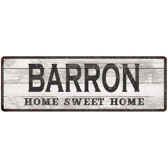 BARRON Home Sweet Home Country Look 6x18 Metal Sign 106180045538