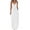 White, variant on Lovskoo 2024 Women Summer Dresses V Neck Dresses Casual Boho Solid Color Hoop Sling Beach Long Maxi Dress With Pockets Black