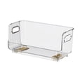 thumbnail image 3 of Makeup Organizer, Vanity Storage Bin, Multifunctional Cosmetic Display Case Desktop Holder Tray for Kitchen Dresser Closet Office Stationeries Clear, 3 of 5