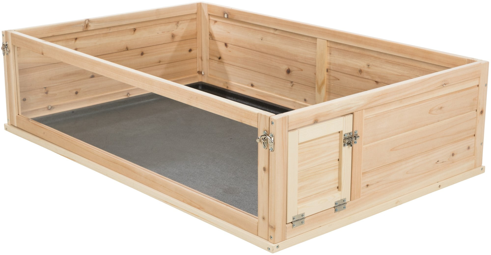 TRIXIE Small Animal Indoor Wooden Playpen with a View, Turtles, Guinea Pigs, Hamsters