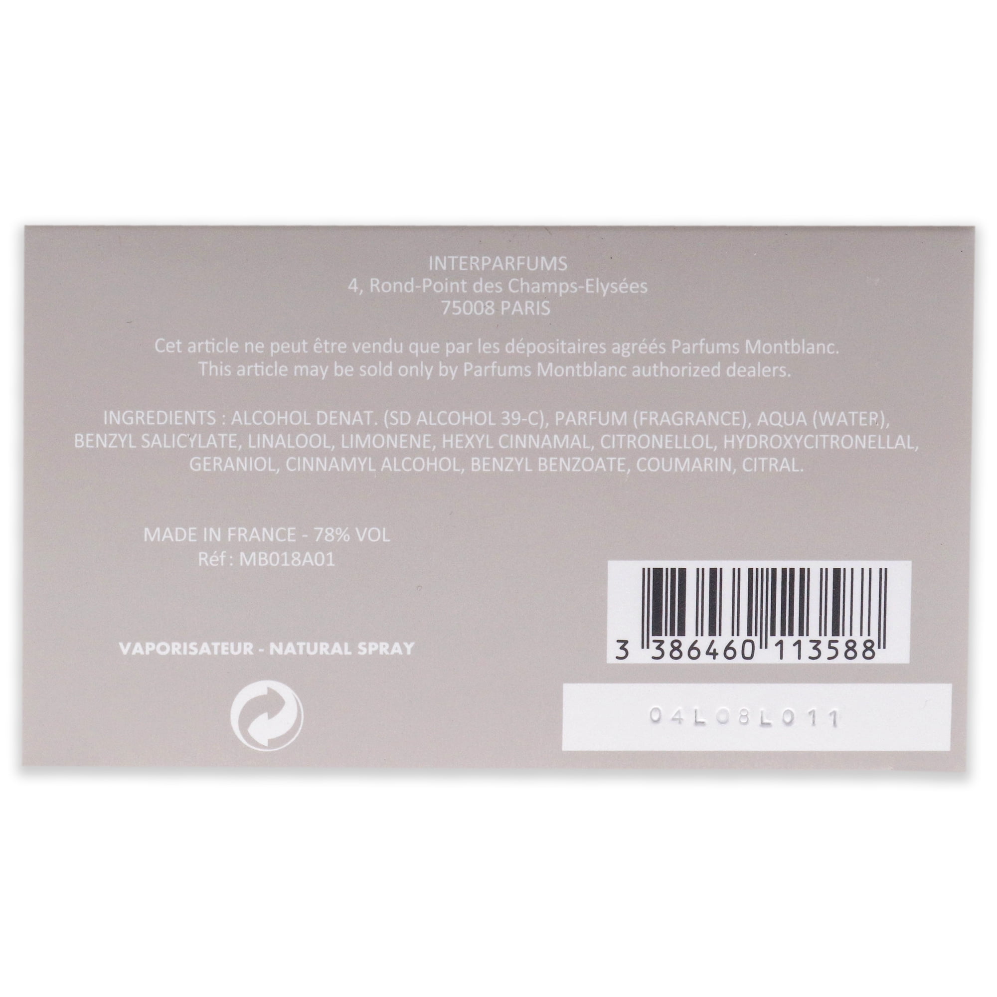 Mont Blanc Signature Women 3.0 oz 90 ml Eau De Parfum Spray Factory Sealed