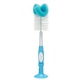 thumbnail image 3 of Dr. Brown's Natural Flow Anti-Colic Options+ Narrow Glass Baby Bottle Starter Set with Silicone Glass Bottle, Baby Bottle Brush and Soft 100% Silicone HappyPaci Pacifier for Newborns, 3 of 8