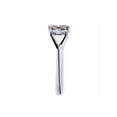 thumbnail image 1 of Maquinilla de afeitar Shaver Leaf, cromada, totalmente metálica, para mujeres y hombres, 1 of 6