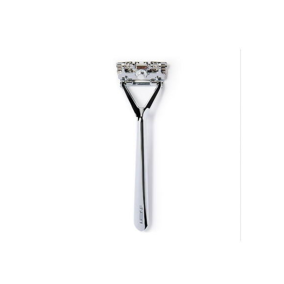 Maquinilla de afeitar Shaver Leaf, cromada, totalmente metálica, para mujeres y hombres