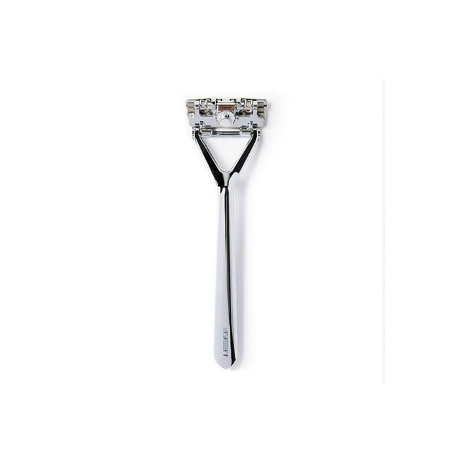 Maquinilla de afeitar Shaver Leaf, cromada, totalmente metálica, para mujeres y hombres