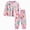 Y102-Pink, variant on ORT Kids Christmas Pajamas Xmas Print Graphic Sleepwear Toddler Girls Boys Xmas Graphic Holiday Pjs Sets