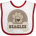 thumbnail image 3 of Inktastic Beagle Dog Lover Boys or Girls Baby Bib, 3 of 4