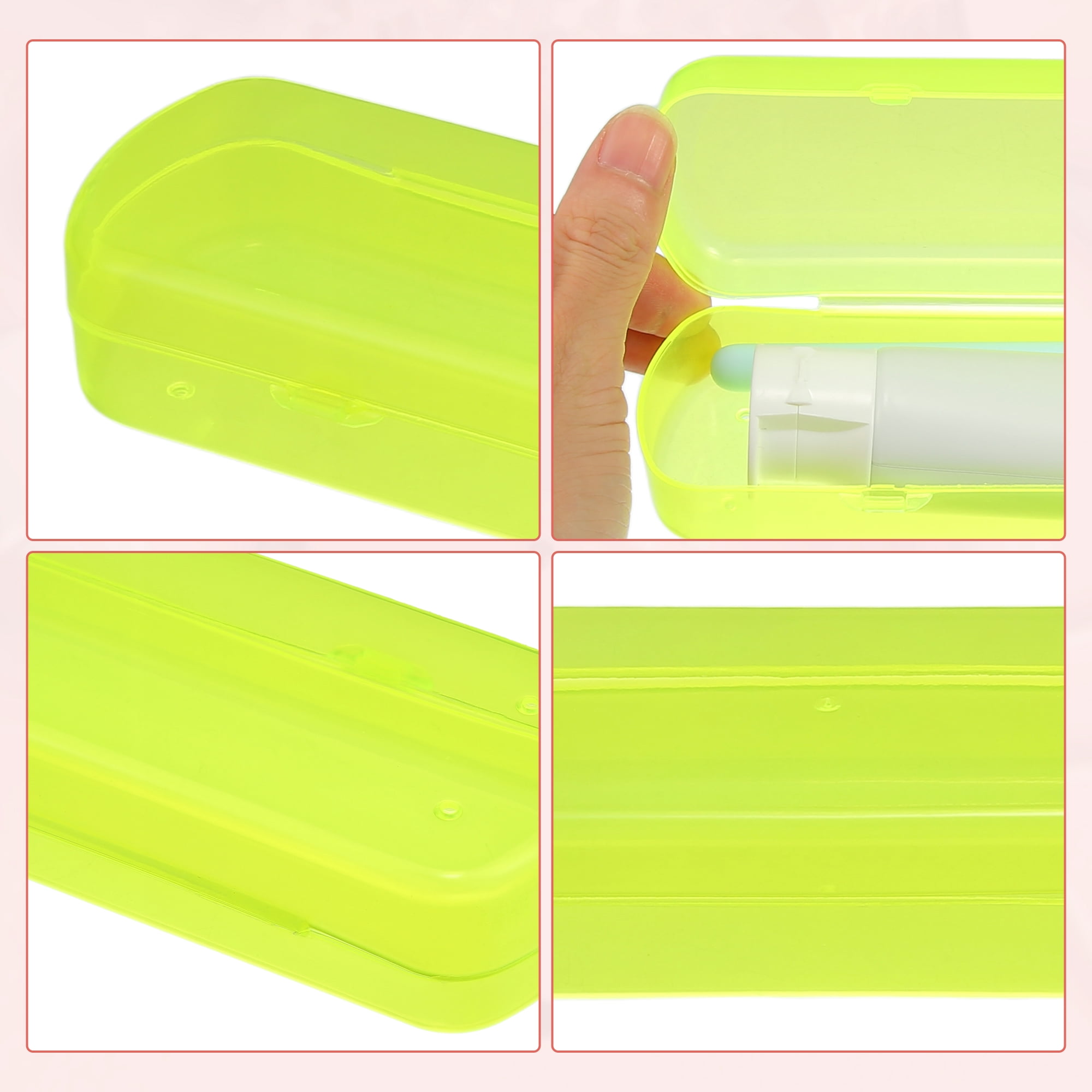 Unique Bargains Toothbrush Travel Case, Lightweight and Durable Holder for Travel Yellow