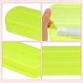 thumbnail image 5 of Unique Bargains Plastic Lightweight Toothbrush Travel Case Traveling for Travel Business 2.17"x1.38"x8.07" Yellow, 5 of 7