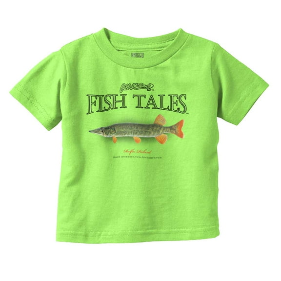 Gill McGinn Fisherman Pickerel Fisher Toddler Boy Girl T Shirt Infant Toddler Brisco Brands 12M