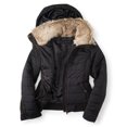 thumbnail image 1 of Aeropostale Womens Full Zip Puffer Jacket, Black, Juniors, Large, 1 of 2