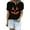 Black, variant on Tshirts Halloween Women Women Casual Halloween Pumpkin Short Sleeve Tee Top T Shirt Women's Blouse (Black,M)