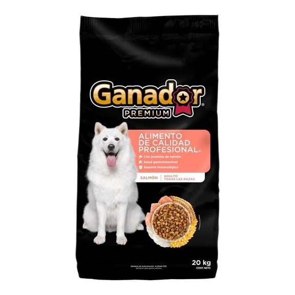 Alimento para perro Ganador Premium salmón 20 kg