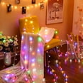 thumbnail image 6 of Flower Fairy String Lights, 33ft 100 LED Cherry Blossom Plug in Easter Christmas Tree Hanging Décor Lamp, Garden Bedroom Indoor Decorations for Fence, Wedding Birthday Party (Multicolor), 6 of 18