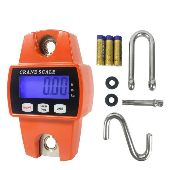 HFS(R) 660LB/300KG Heavy-Duty Digital Hanging Crane Scale - Versatile, Accurate, and Durable for Hunting, Farming, Luggage, and More