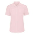 thumbnail image 4 of Yubnlvae Pink Women Cotton Shirt Printed Fashion down Shirts Casual Tops Short Sleeve Blouse, Xxl, 4 of 9