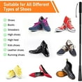 thumbnail image 5 of NOGIS Shoe Horn Long Handle, 13‘’-33.4‘’ Telescopic Shoe Horn, Portable Shoe Horn Long Handle Coldairsoap Shoe Horn Long Handle for Seniors/Men/Women, 5 of 7