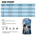 thumbnail image 4 of Disketp Vintage Starry Sky Shark Sleeveless Tshirts for Men, Muscle Shirts for Men Dry Fit Tank Top-Large, 4 of 5