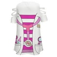 thumbnail image 5 of Doc Mcstuffins Costume Womens Summer V Neck Zipper Top Short Sleeve T Shirt Off Shoulder Top Casual Classy Loose Shirts, 5 of 7