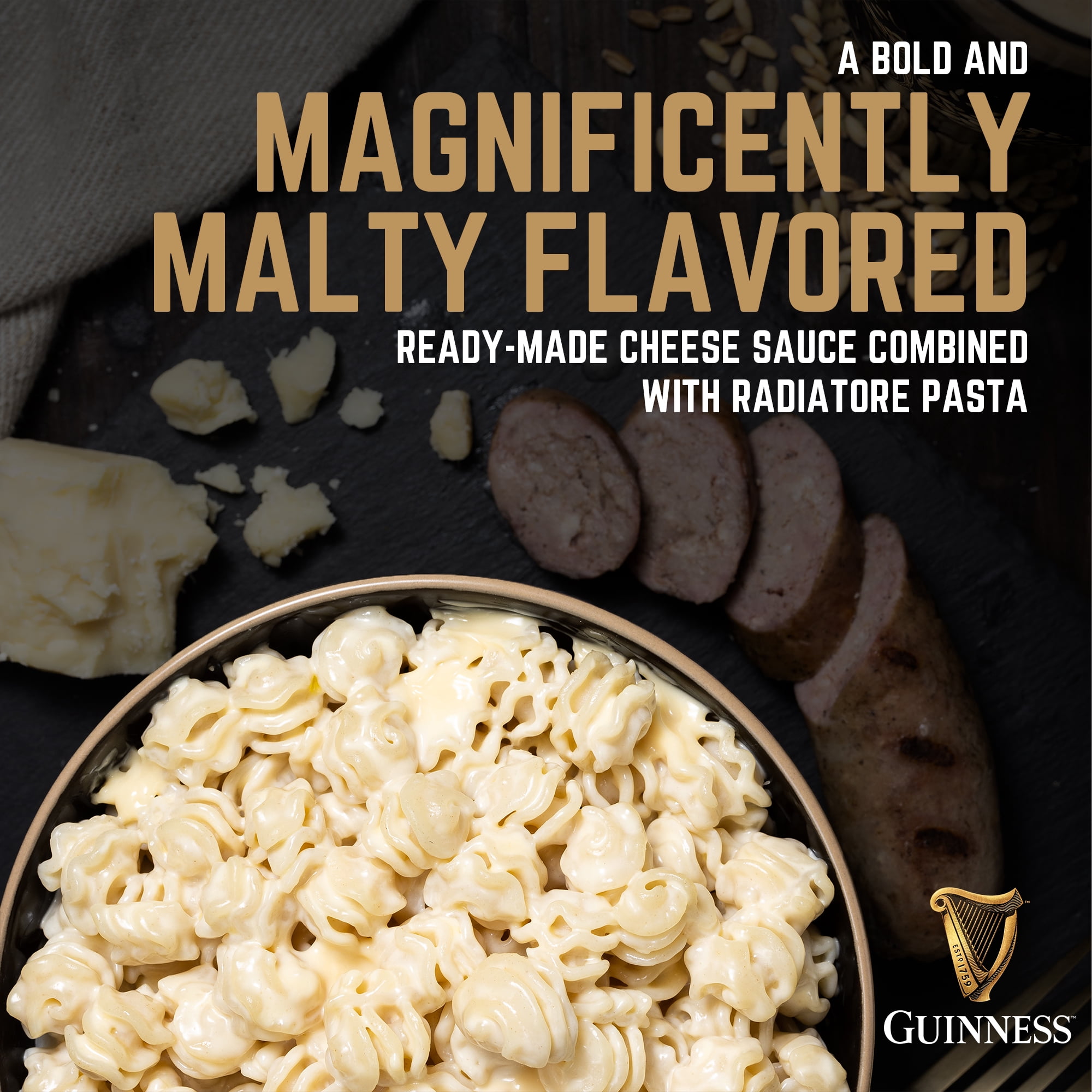 Guinness Original Macaroni & Cheese with Organic Pasta, 11 oz Box, Shelf-Stable