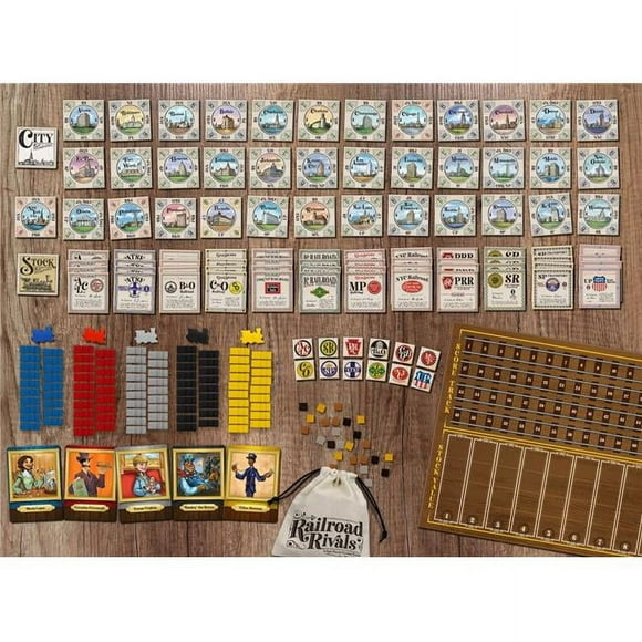 Forbidden Games FRB1200 Railroad Rivals Board Game