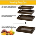 thumbnail image 2 of Bambloom Bamboo Serving Tray with Handles,Set of 3 Breakfast Trays for Eating,Tea,Working,Walnut, 2 of 6
