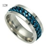 ONHUON Gift for Women Men's Titanium Steel Chain Rotation Ring Cross Border Jewelry Ring